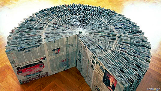 recycled newspaper projects
